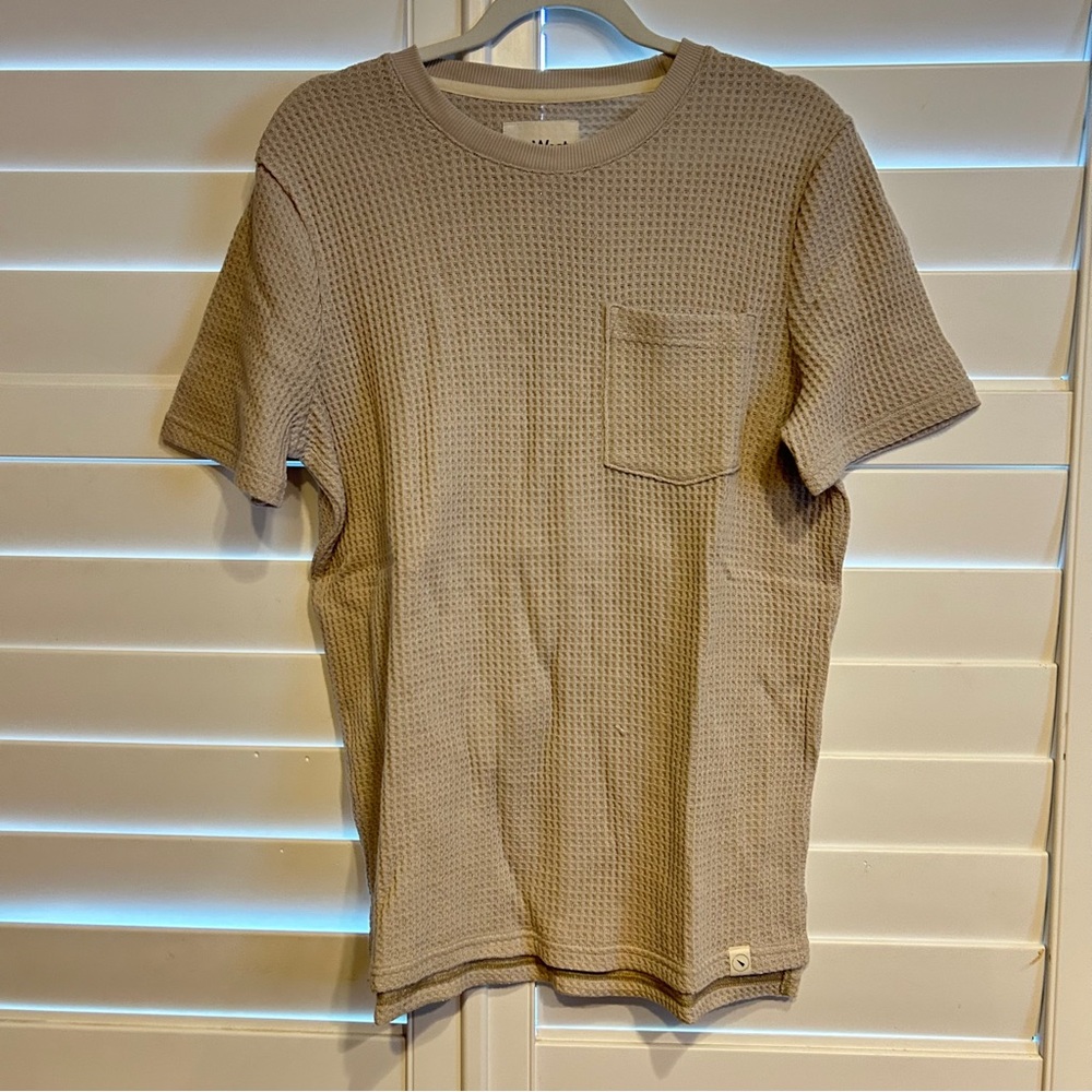 UpWest Short Sleeved Thermal Shirt Tan Size M